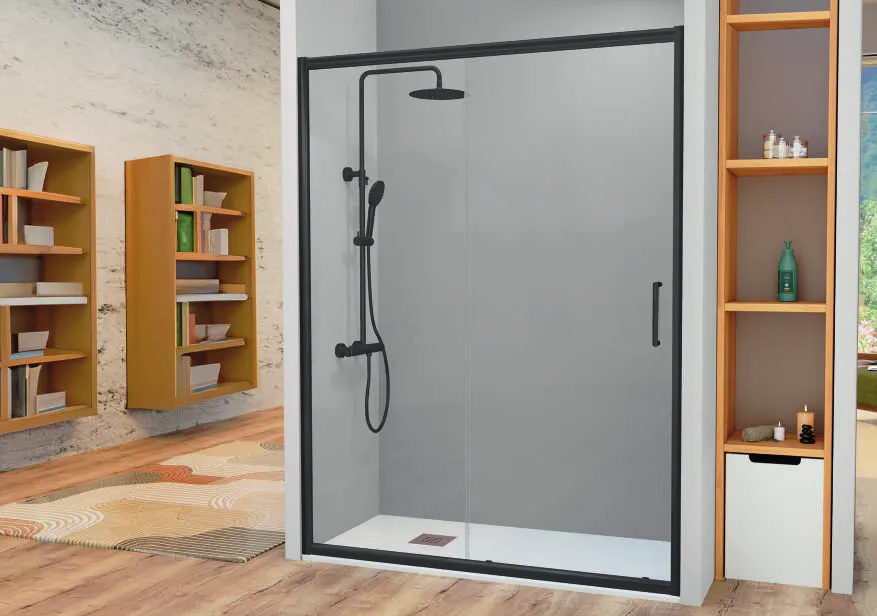 Bel-la — Frente de ducha fijo + puerta corredera