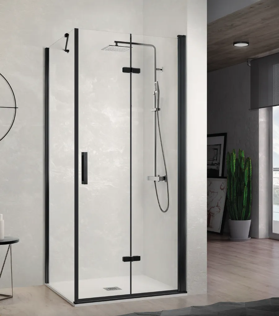 Nardi — Frente de ducha puerta plegable + lateral fijo (valor por lado: puerta plegable)