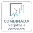 Apertura: Combinada: plegable + corredera