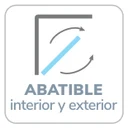 Apertura: Abatible, apertura interior y exterior