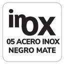 Acabado 05 Acero Inox Negro Mate