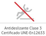 Antideslizante Clase 3, certificado UNE-EN 12633