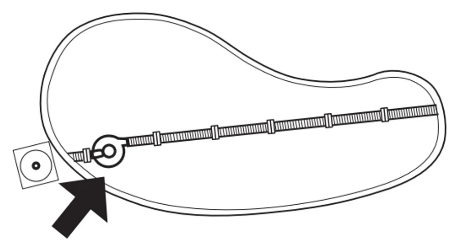 Instalación (dibujo del catálogo): Cyclonic™ Leaf Catcher