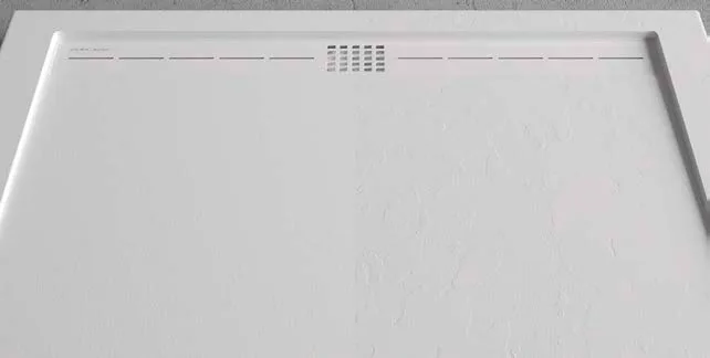 Plato Stone Cach blanco, textura liso (izquierda) y pizarra (derecha)