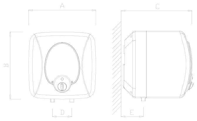 Plano de medidas Serie SB SB15 / SB30C